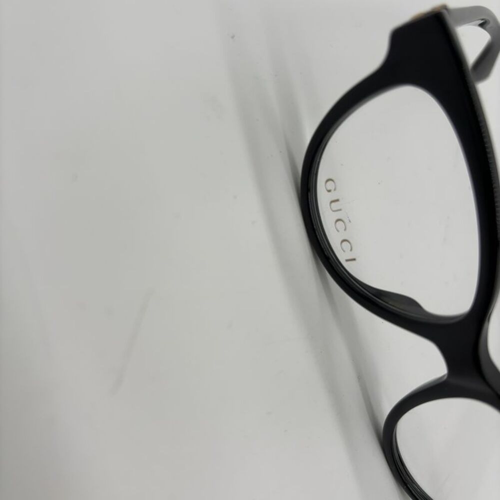 Gucci GG0373O 006 Polished Black Round Full Rim 47-15-140 - Picture 3 of 5